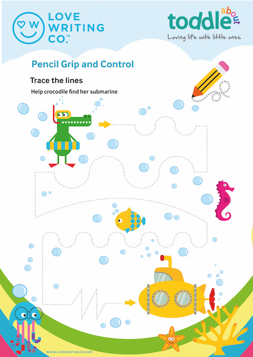 Pencil Grip and Control Activity Sheet  image