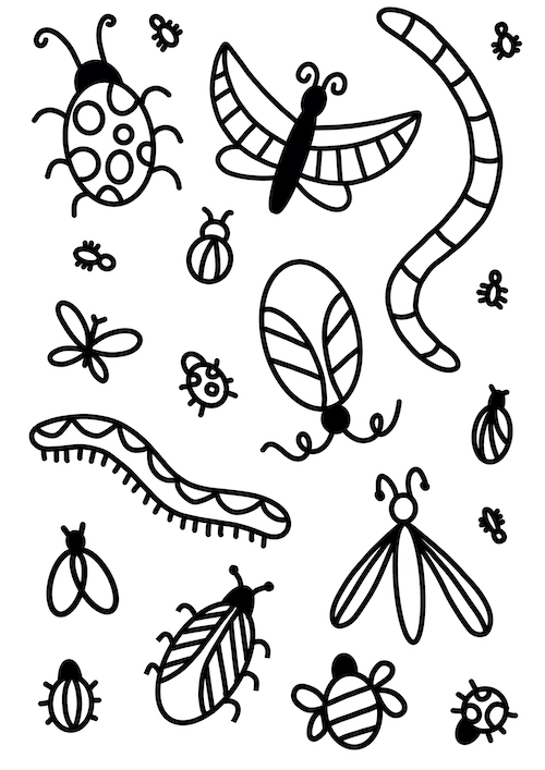 Bugs Colouring In Activity Sheet   image