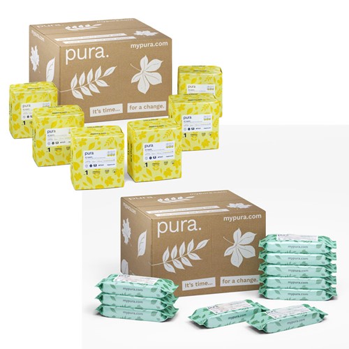 Pura Baby Wipes and Nappies