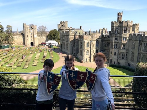 Children at Warwick Castle