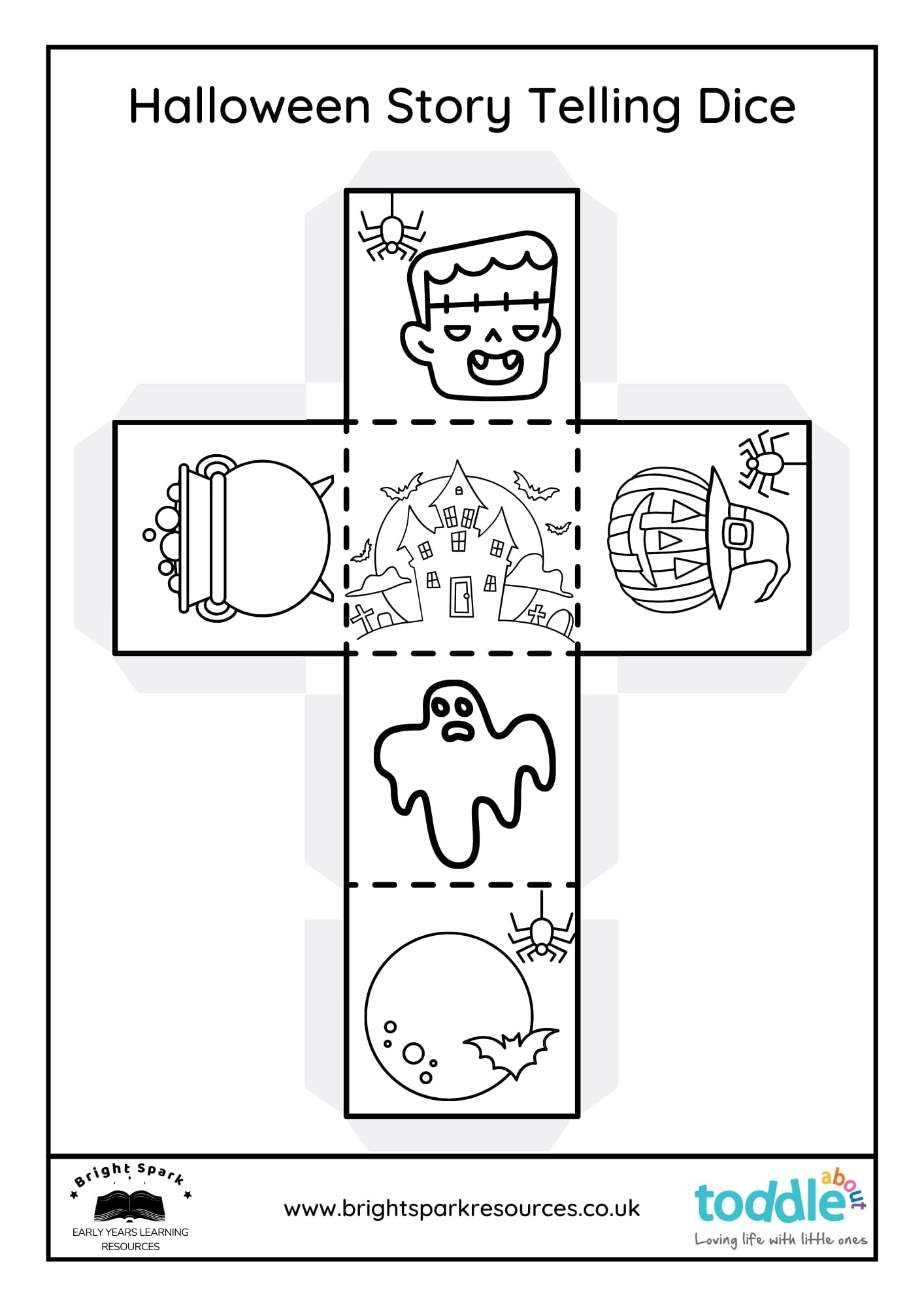 Halloween Story Telling Dice  image