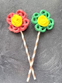 Mother's Day Craft: Chocolate Pretzel Flowers  image